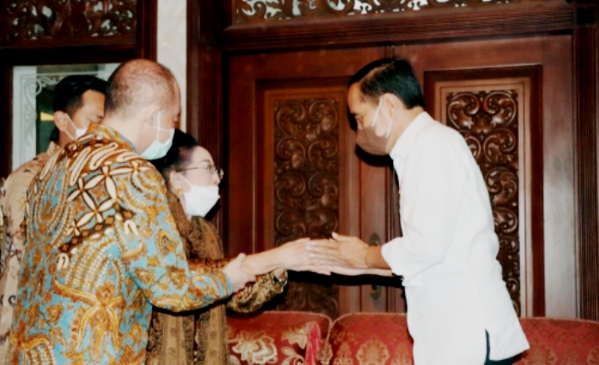 Presiden RI Ir H Joko Widodo Silaturahmi ke Mooryati Soedibyo